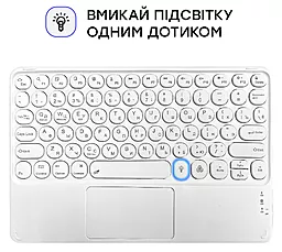 Клавіатура AIRON Easy Tap 2 Bluetooth White (4822352781089) - мініатюра 4