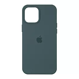 Чехол Silicone Case Full for Apple iPhone 12 Pro Max Pine green