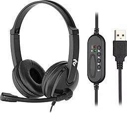 Навушники 2E CH12 On-Ear USB Black (2E-CH12SU)