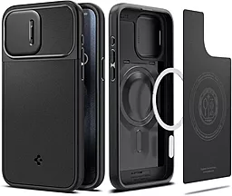 Чехол Spigen Optik Armor MagSafe для Apple iPhone 15 Pro Max Black (ACS06599)
