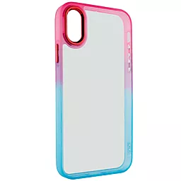 Чохол Epik TPU+PC Fresh sip series для Apple iPhone XS Max Turquoise / Pink