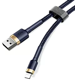 Кабель Baseus Cafule USB-A - Lightning 12w 2.4a 0.5м cable Gold/Blue (CALKLF-AV3) - миниатюра 3 Кабель Baseus Cafule USB-A - Lightning 12w 2.4a 0.5м cable Gold/Blue (CALKLF-AV3) - миниатюра 3