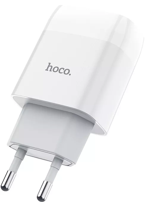 Сетевое зарядное устройство Hoco C73A 2.4a 2xUSB-A ports charger white - фото 5