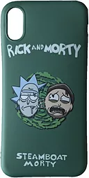 Чехол 1TOUCH Silicone Print new Apple iPhone X, iPhone XS Rick&Morty