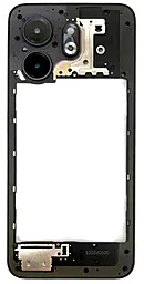 Рамка корпусу Infinix Smart 9 зі склом камери Metallic Black - фото Рамка корпусу Infinix Smart 9 зі склом камери Metallic Black
