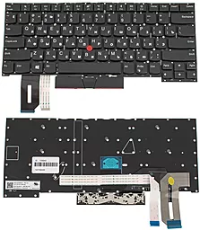 Клавиатура для ноутбука Lenovo ThinkPad P1 без рамки Black