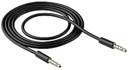 Аудіо кабель Walker WCA-49 AUX mini Jack 3.5 мм М/М сable 1 м black - фото Аудіо кабель Walker WCA-49 AUX mini Jack 3.5 мм М/М сable 1 м black