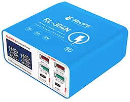 Сетевая зарядная станция Relife RL-304N 87W PD+QC3.0 4xUSB-A + 2xC - фото Сетевая зарядная станция Relife RL-304N 87W PD+QC3.0 4xUSB-A + 2xC