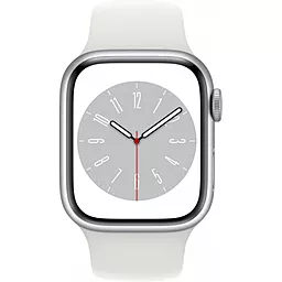 Смарт-годинник Apple Watch Series 8 GPS 41mm Алюмінієвий корпус зі спортивним ремінцем - звичайний Silver (MP6K3UL/A) - мініатюра 2