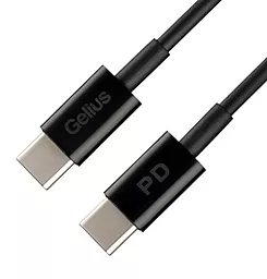 USB PD Кабель Gelius GP-UC111 Contact 60W USB Type-C - Type-C Cable Black