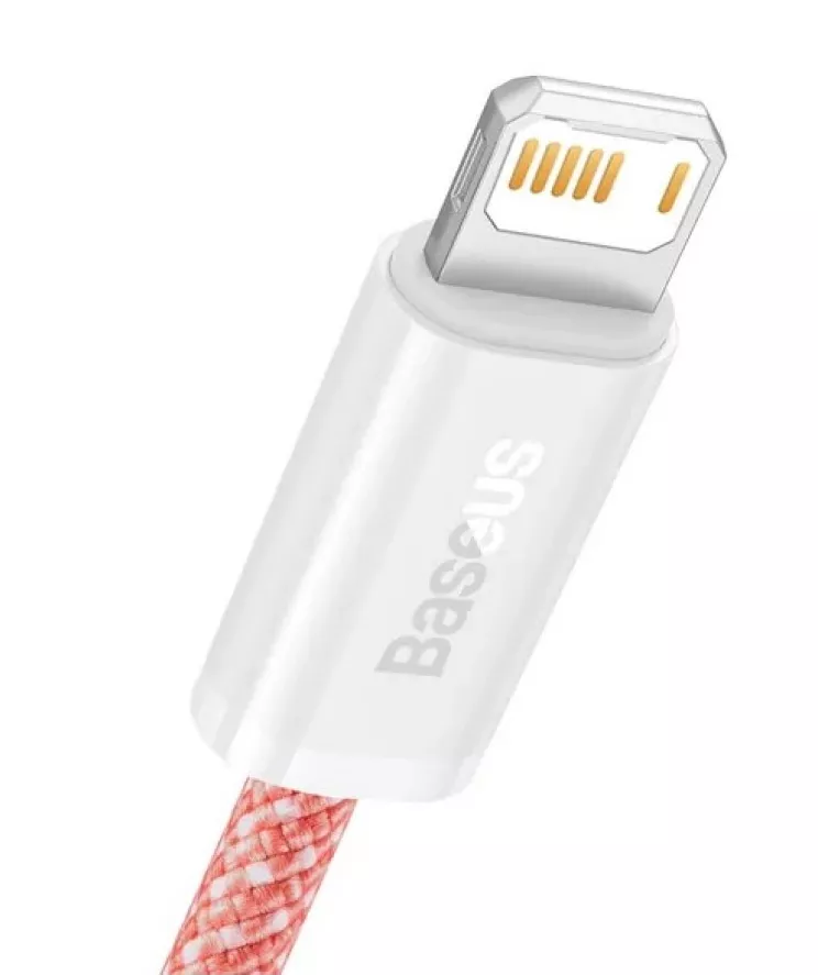 Кабель Baseus Dynamic Series USB-A - Lightning 12w 2.4a 2м cable Orange (CALD000507) - фото 3