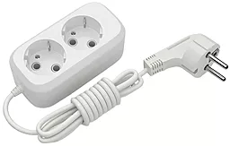 Сетевой фильтр (удлинитель) Electrum C-ES-1788 2 розетки 10А 3м белый - фото Сетевой фильтр (удлинитель) Electrum C-ES-1788 2 розетки 10А 3м белый