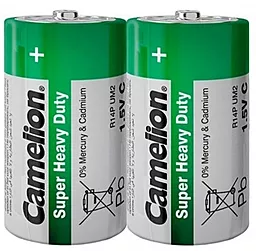 Батарейки Camelion C (R14) Super Heavy Duty 2шт. Green (C-10100214) - фото Батарейки Camelion C (R14) Super Heavy Duty 2шт. Green (C-10100214)