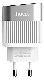 Сетевое зарядное устройство Hoco C40A 2.4a 2xUSB-A ports charger white - миниатюра 2 Сетевое зарядное устройство Hoco C40A 2.4a 2xUSB-A ports charger white - миниатюра 2