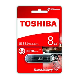 Флешка Toshiba USB 3.0 8GB U361 Suzaku Black (THN-U361K0080M4) - миниатюра 2