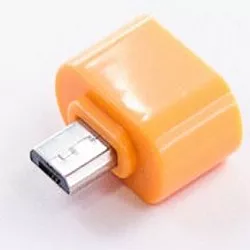 OTG-переходник Dengos USB-A - MicroUSB Orange - фото OTG-переходник Dengos USB-A - MicroUSB Orange