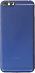 Задня кришка корпусу Huawei Y6 2018 зі склом камери, з логотипом "Honor" Blue