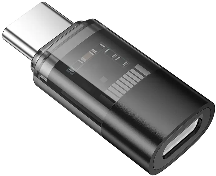 Адаптер-переходник Hoco UA36D USB Type-C -> Lightning black - фото 3
