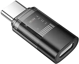 Адаптер-переходник Hoco UA36D USB Type-C -> Lightning black - миниатюра 3 Адаптер-переходник Hoco UA36D USB Type-C -> Lightning black - миниатюра 3