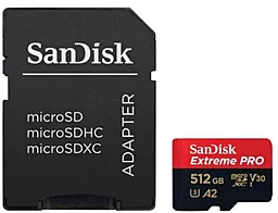 Карта пам'яті SanDisk Extreme Pro A2 512GB microSDXC Class 10 V30 UHS-1 U3 (SDSQXCZ-512G-GN6MA) - фото Карта пам'яті SanDisk Extreme Pro A2 512GB microSDXC Class 10 V30 UHS-1 U3 (SDSQXCZ-512G-GN6MA)