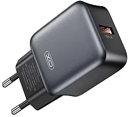 Сетевое зарядное устройство XO L152 18w QC3.0 USB-A home charger black - фото Сетевое зарядное устройство XO L152 18w QC3.0 USB-A home charger black