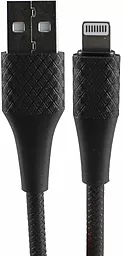 Кабель Hoco X32 Excellent USB-A - Lightning 12w 2.4a 1м cable Black - фото Кабель Hoco X32 Excellent USB-A - Lightning 12w 2.4a 1м cable Black