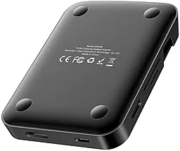 Мультипортовий Type-C хаб Baseus Mate Docking USB-C mobile phone intelligent Black (CAHUB-AT01) - мініатюра 3