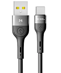 Кабель Ridea RC-XS51 X-Silicone USB-A - Type-C 60w 3a 2м cable Black - фото Кабель Ridea RC-XS51 X-Silicone USB-A - Type-C 60w 3a 2м cable Black