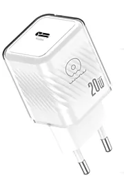 Сетевое зарядное устройство WUW C225 20w PD USB-C ports charger white