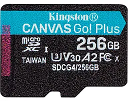 Карта пам'яті Kingston microSDXC Canvas Go! Plus 256GB UHS-I U3 V30 A2 Class 10 (SDCG4/256GBSP)