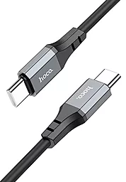 Кабель USB PD Hoco X92 Honest Silicone 60W 3A 3M USB Type-C - Type-C Cable Black - миниатюра 4