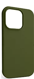 Чехол Silicone Case Full для Apple iPhone 14 Pro Forest green