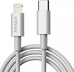 Кабель Infinix XDL13 USB Type-C - Lightning 15w 3a 1м сable White - фото Кабель Infinix XDL13 USB Type-C - Lightning 15w 3a 1м сable White
