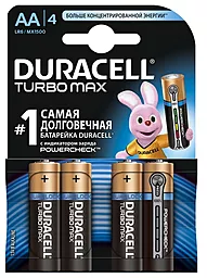 Батарейки Duracell AA (LR6) Turbo Max 4шт (81368088)