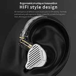 Навушники KZ PR1 HiFi Silver - мініатюра 4