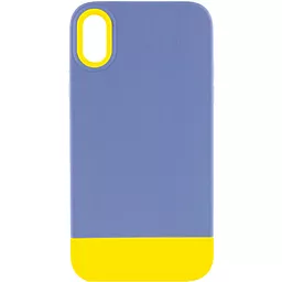 Чехол Epik Bichromatic для Apple iPhone XR Blue / Yellow