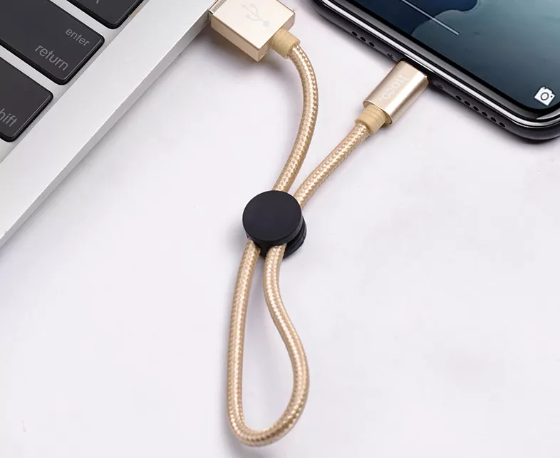 Кабель Hoco X35 Premium Charging USB-A - Type-C 15w 3a 0.25м Gold - фото 4