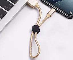 Кабель Hoco X35 Premium Charging USB-A - Type-C 15w 3a 0.25м Gold - миниатюра 4 Кабель Hoco X35 Premium Charging USB-A - Type-C 15w 3a 0.25м Gold - миниатюра 4