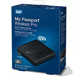 Зовнішній жорсткий диск Western Digital My Passport Wireless Pro 3TB USB3.0/Wi-Fi (BSMT0030BBK-EESN) - мініатюра 8