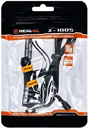 Наушники REAL-EL Z-1005 Black/Orange - миниатюра 2