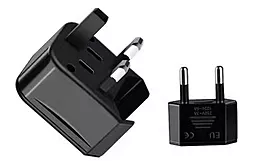 Сетевой переходник Universal Converter Charger EU US UK AU Plug Black (AC1) Hoco - миниатюра 2