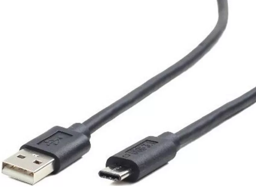 Кабель Cablexpert USB-A - Type-C 36w 3a 1м cable Black (CCP-USB2-AMCM-1M) - фото 1