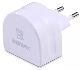 Сетевое зарядное устройство Remax Moon Dual USB Home Charger 2.1A White (RMT7188 / RM-T7188) - миниатюра 3