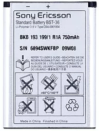 Аккумулятор Sony Ericsson BST-36 (750 mAh)