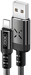Кабель XO NB108 USB-A - Type-C 10.5w 1м cable Black/Grey - фото Кабель XO NB108 USB-A - Type-C 10.5w 1м cable Black/Grey