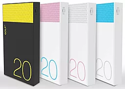Повербанк GOLF Hive20 20000mah White/Pink - фото Повербанк GOLF Hive20 20000mah White/Pink