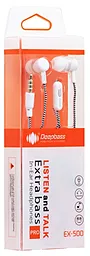 Навушники DeepBass EX-500 White/Steel - мініатюра 4