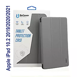 Чехол для планшета BeCover Soft Edge с креплением Apple Pencil для Apple iPad 10.2" 7 (2019), 8 (2020), 9 (2021)  Gray (706813)