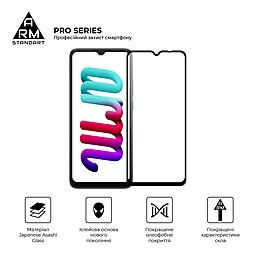 Защитное стекло ArmorStandart Pro Xiaomi Redmi 10C, Poco C40 Black (ARM61297) - миниатюра 2