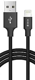 Кабель USB Devia Pheez Lightning Cable Black